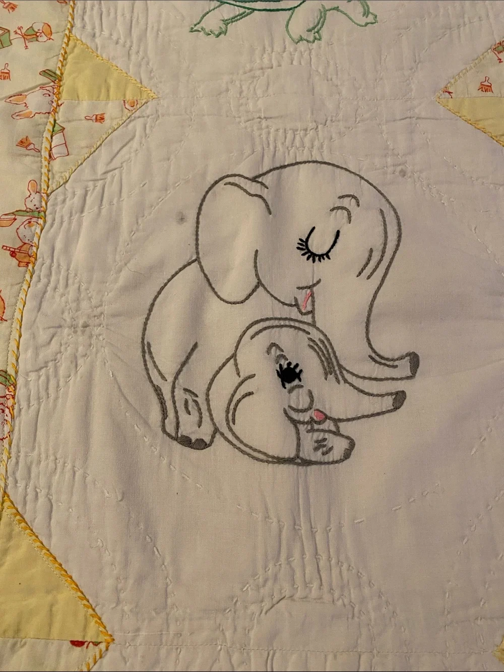 Vintage Baby Child Quilt